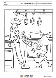 ratatouille boyama sayfaları
